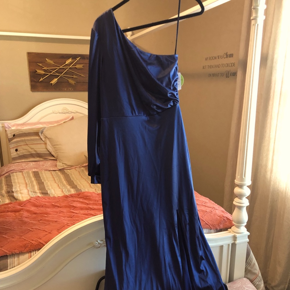 Navy Blue Long Gown
